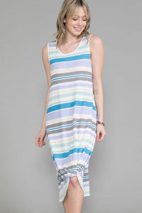 PSFU Blue Striped Tank Dress w Bottom Know