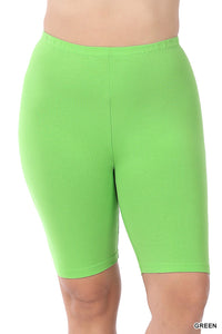 Lime Green Bike Bike Shorts