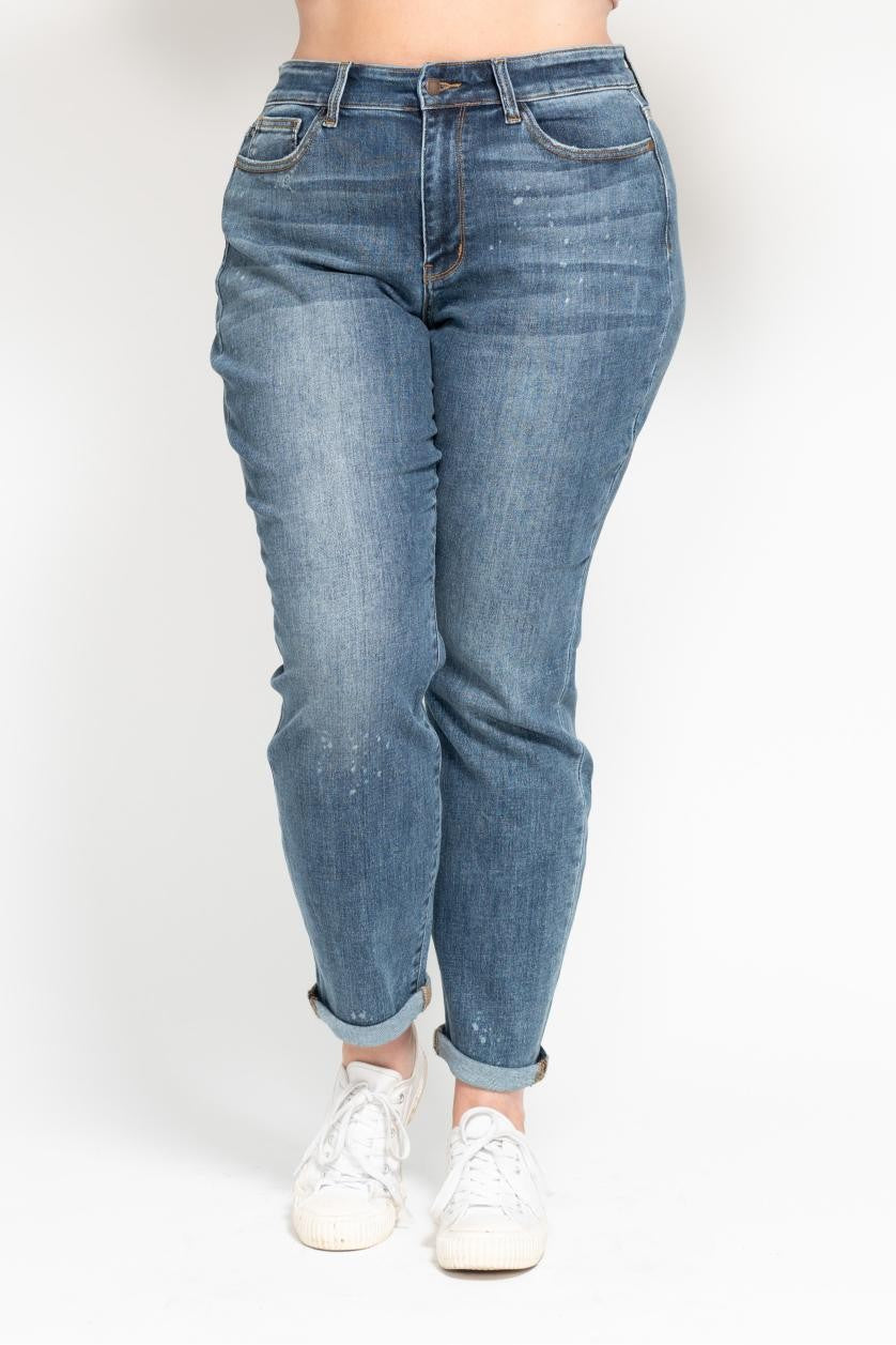 Judy Blue High Rise Beach Slash Boyfriend Jean Jeans