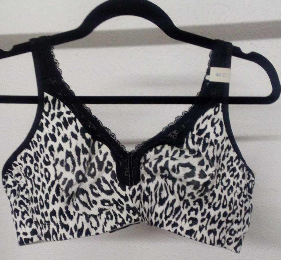 Black & White Leopard Bra – Plus Size For Us