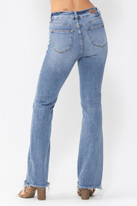 Judy Blues High Waist Double Button Bootcut Jean Jeans