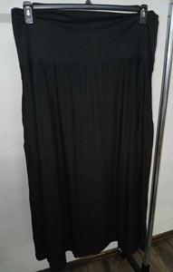 Solid Black Maxi Skirt