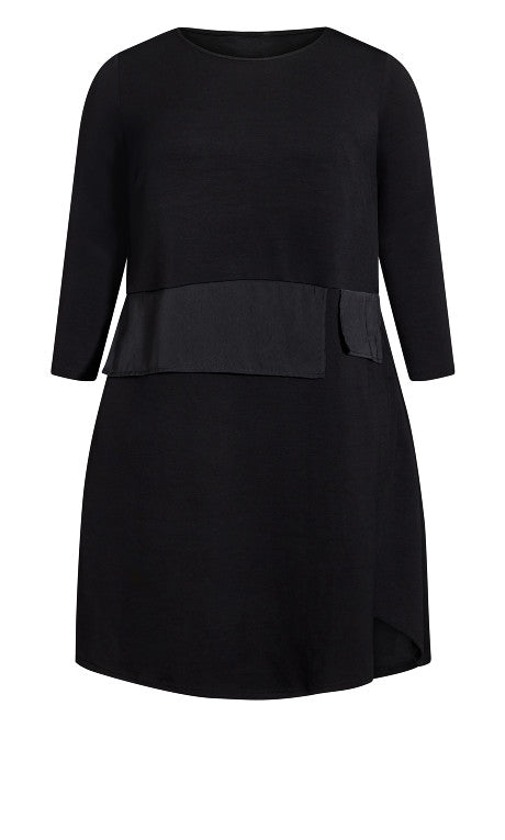 Black Beyond Knit Dress w Pockets