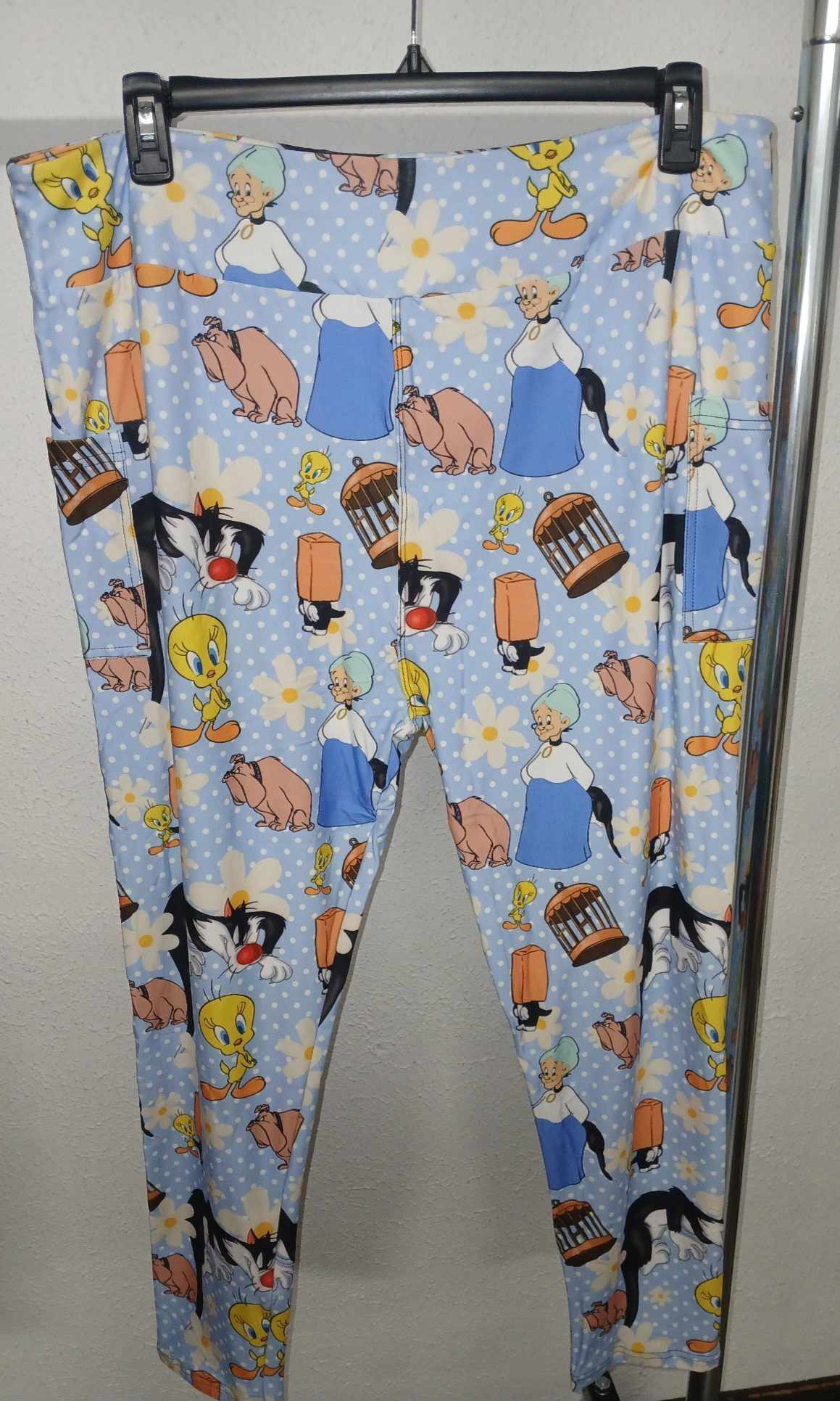 Tweetie Bird & Granny Full Length Legging Leggings w Pockets