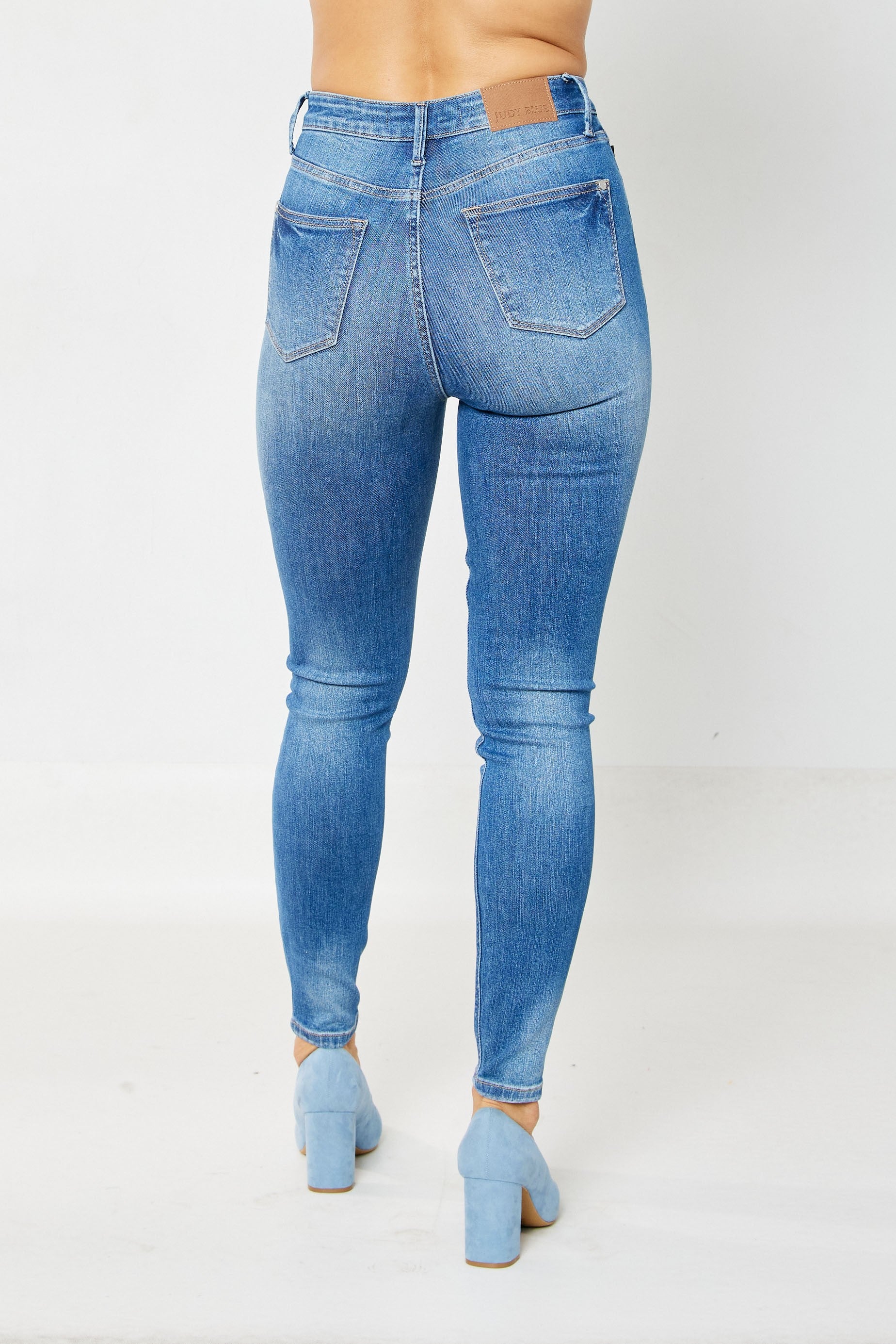 Judy Blues High Waisted Tummy Control Classic Skinny Jeans Jean