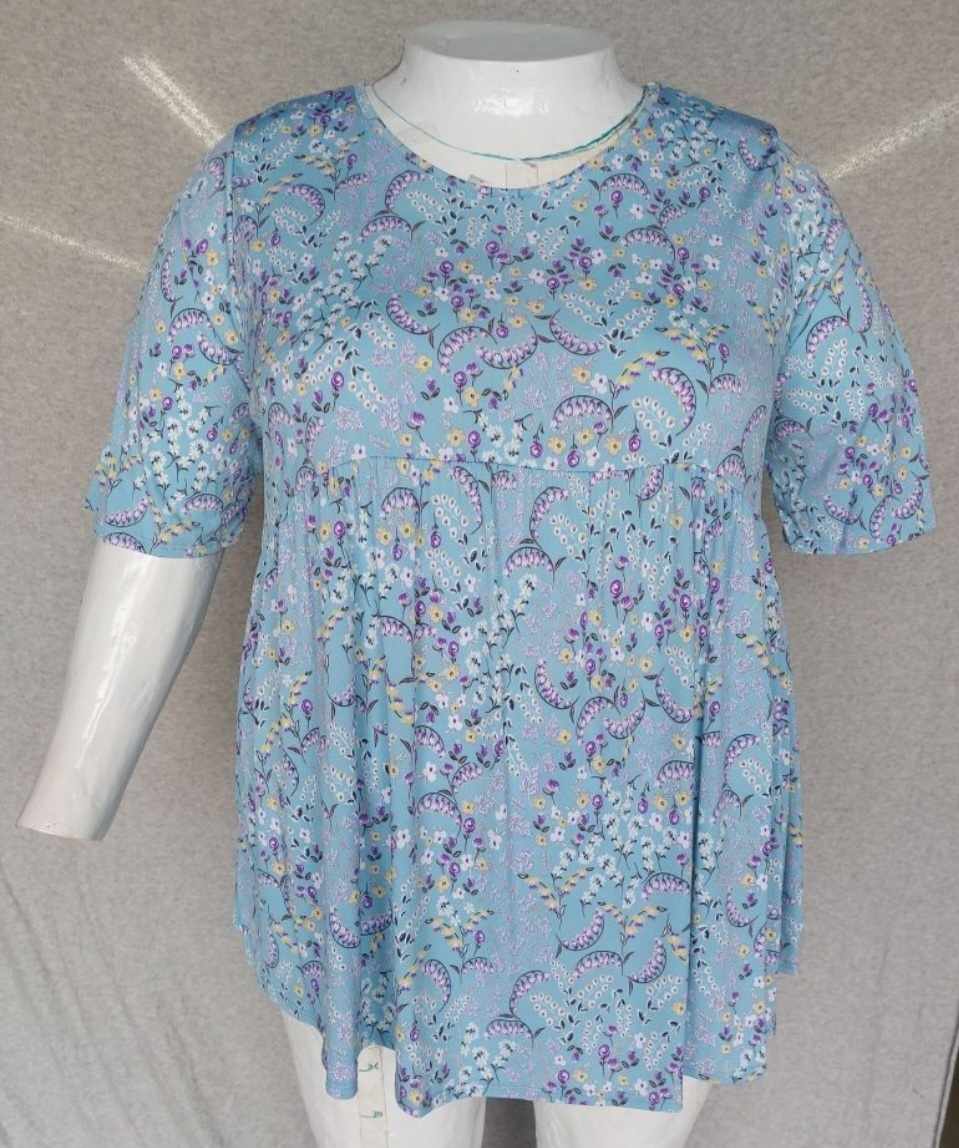 PSFU Blue Floral Shirt Top