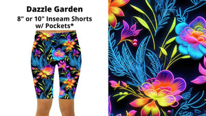 Electric Dazzle Garden Shorts Jamaica Length Short