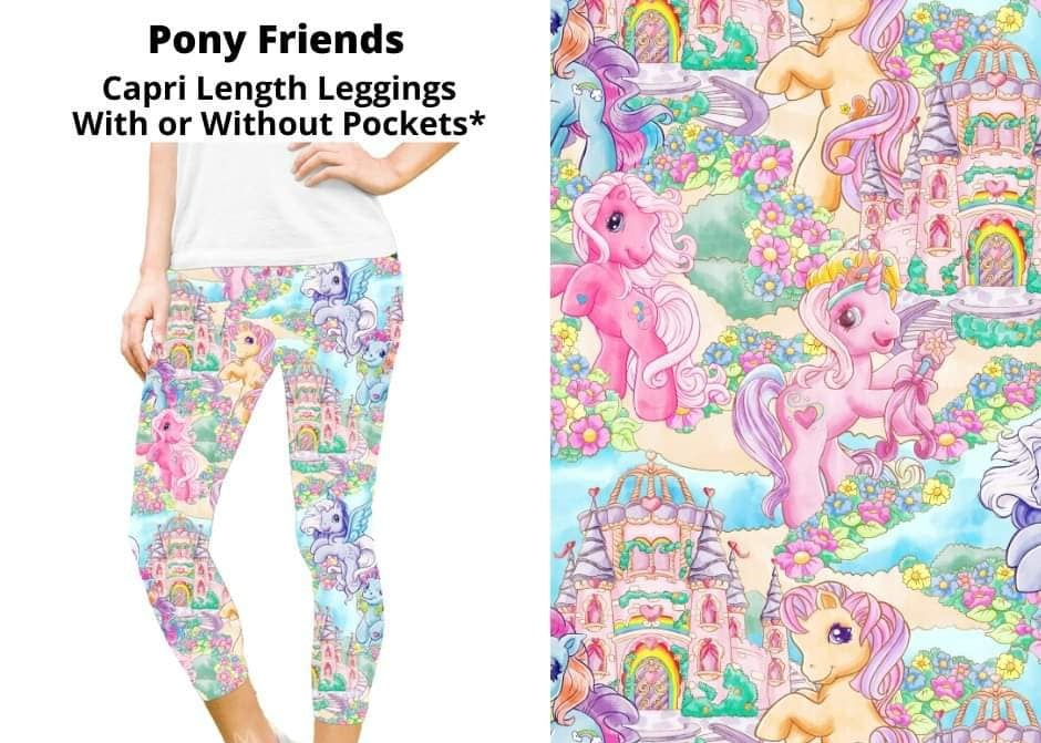 My Lil Pony Friends Capris Capri w Pockets