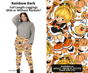 Rainbow Brite Fall Halloween Themed Leggings