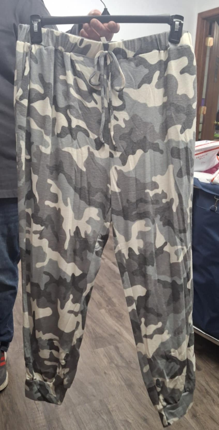 Gray Camo Jogger Joggers Pants