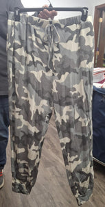 Gray Camo Jogger Joggers Pants