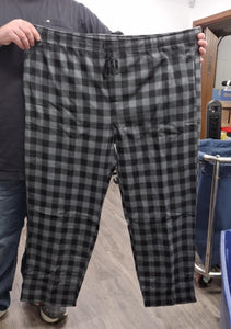 Mens Black Plaid Pj Pant Pants