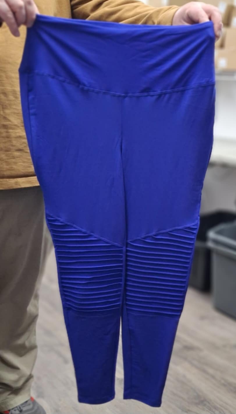 Bright Blue Moto Legging Leggings