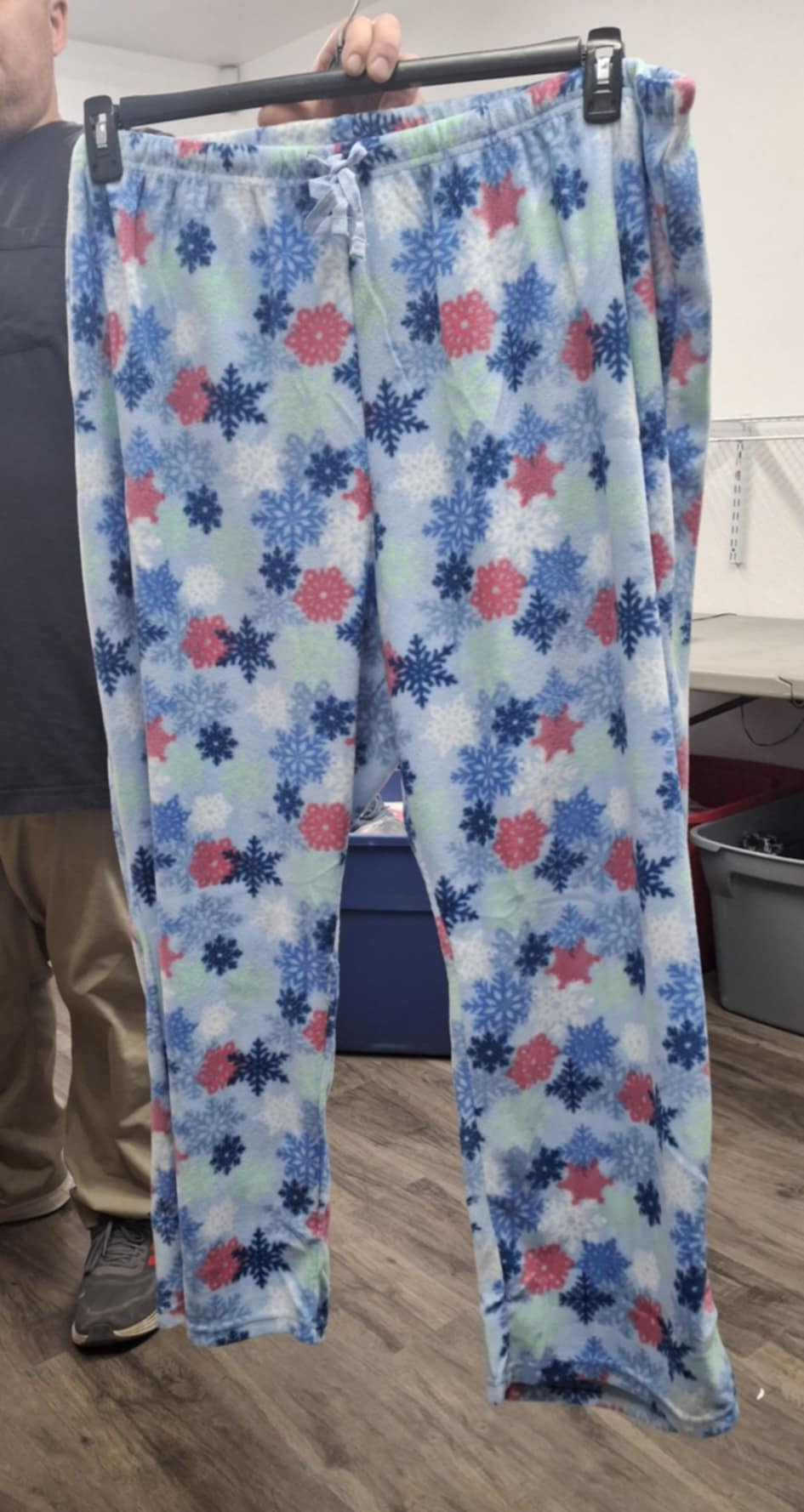 Blue Snowflake Soft Stretchy Sleep Pant