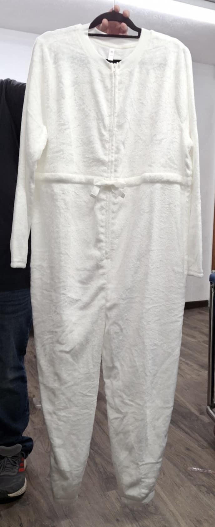 Soft White Onesie Pajama Pajamas