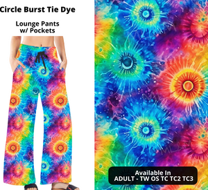 Gorgeous Tie Dye Burst Lounge Pants Pant