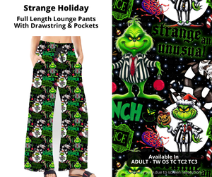 Stranger Grinch Holiday Christmas Lounge Pant Pants