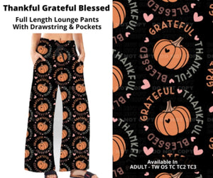 Thanksful Greatful Grateful Blessed Lounge Pants