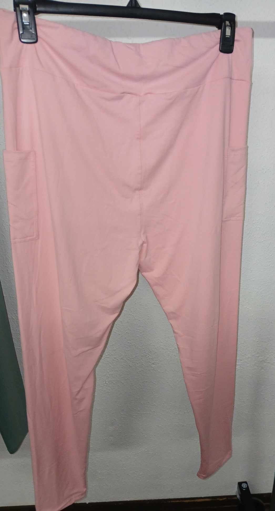 Light Pink Full Length Legging Leggings w Pockets