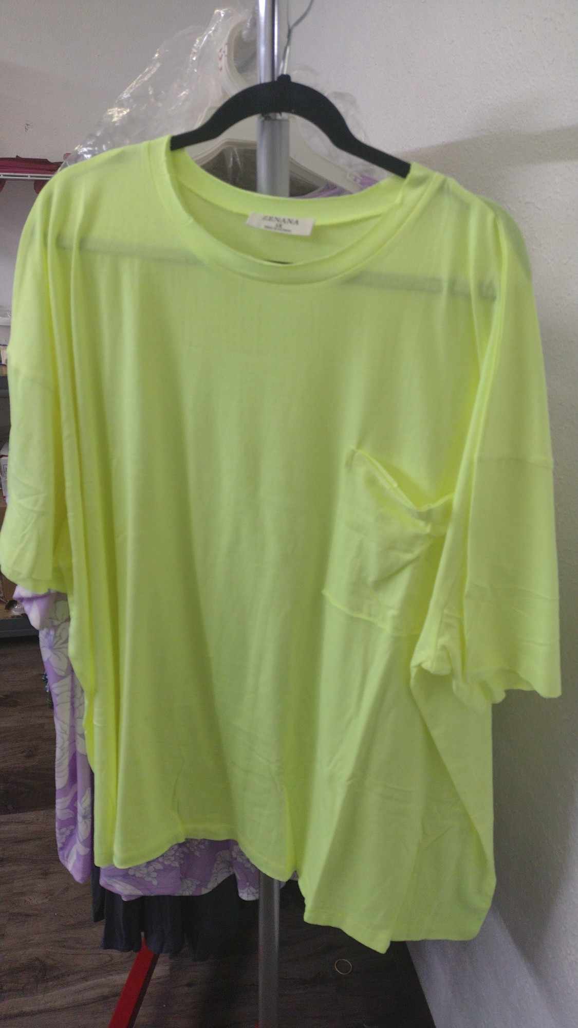 Neon Yellow Pocket Top