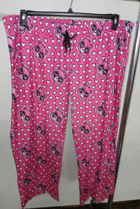 Pink Heart Bear Lounge Pant Pants with Pockets