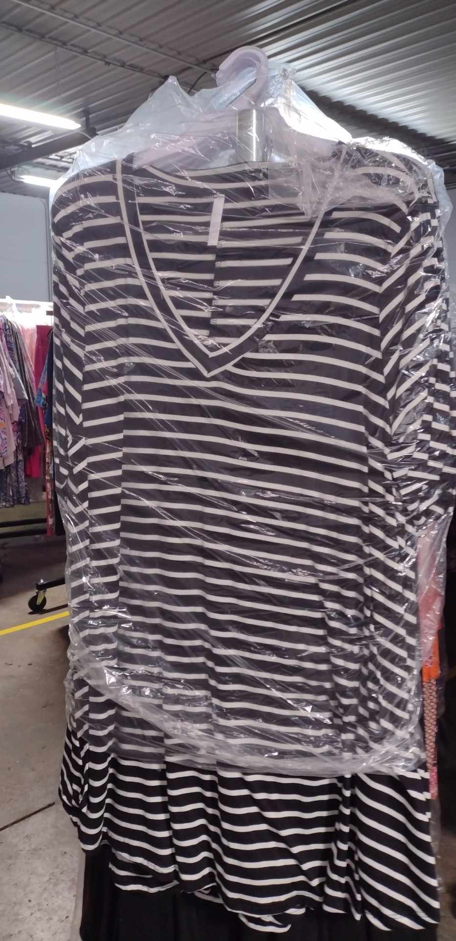 Black & White Stripe Shirt Top
