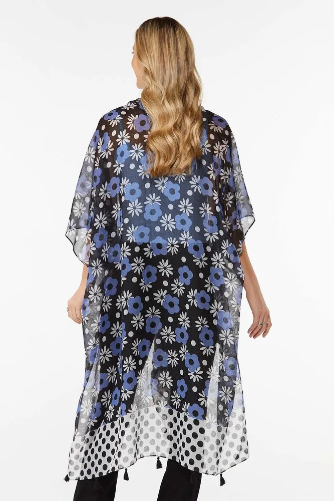 Daisy Polka Dot OSFM Kimono Layering Piece