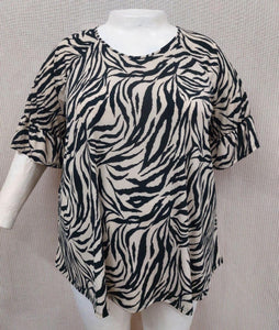 PSFU Zebra Print Shirt Top