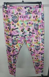 Pink Mama Bear Full Length Legging Leggings