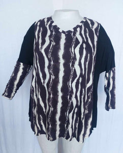 PSFU Black & White Stripe Shirt Top