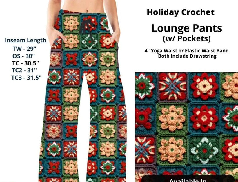 Holiday Crochet Lounge Pants Pant
