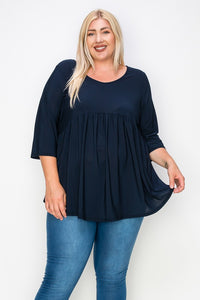 PSFU Solid Navy Shirt Top